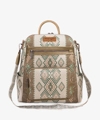 Wrangler Aztec Print Canvas Backpack