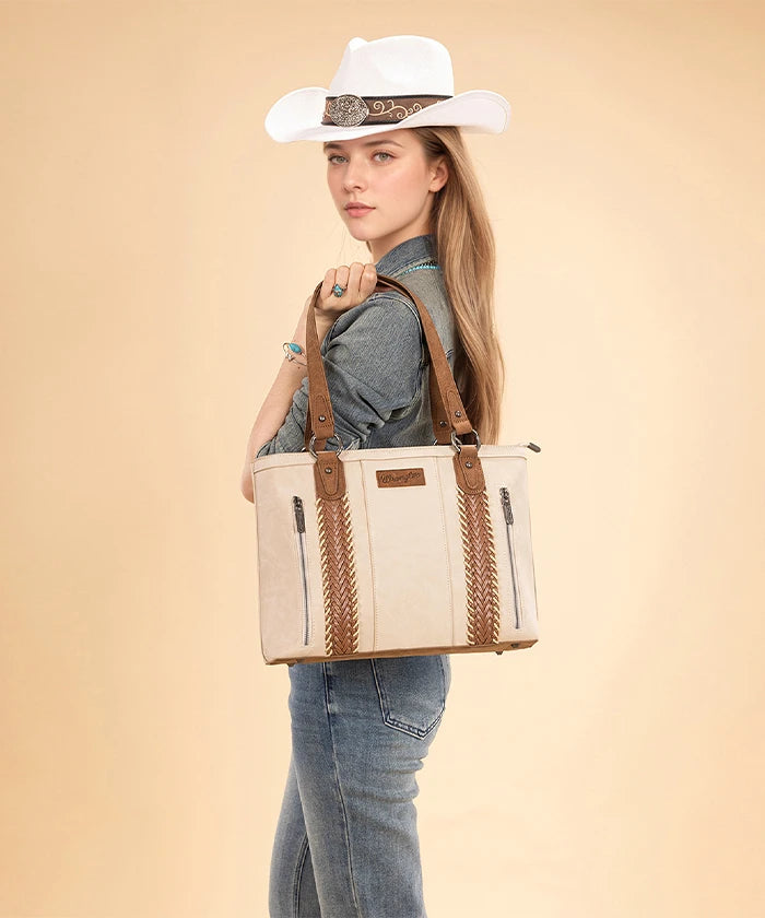 Wrangler Whipstitch tote bag in BG