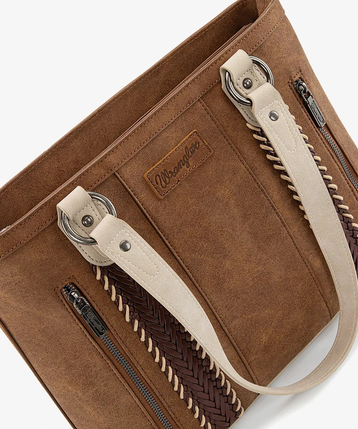 Wrangler Whipstitch tote bag in BR