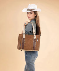 Wrangler Whipstitch tote bag in BR