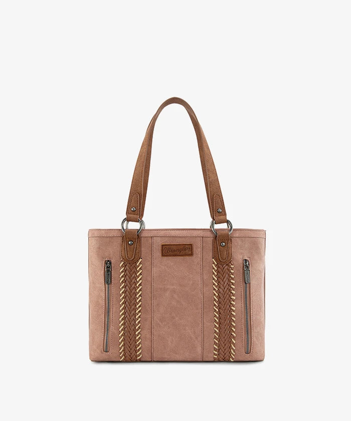 Wrangler Whipstitch tote bag in DPK