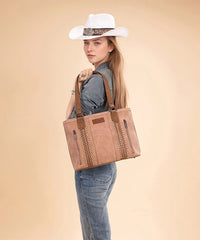 Wrangler Whipstitch tote bag in DPK