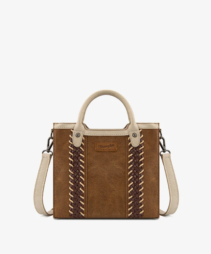 Wrangler top handle crossbody bag in BR