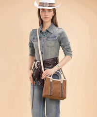 Wrangler top handle crossbody bag in BR
