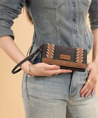 Wrangler Braided Wristlet Wallet