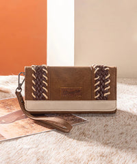 Wrangler Braided Wristlet Wallet