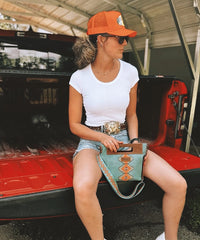 Wrangler Aztec Embroidered Crossbody Bag