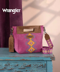 Wrangler Aztec Embroidered Crossbody Bag