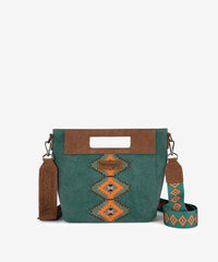 Wrangler Aztec Embroidered Crossbody Bag