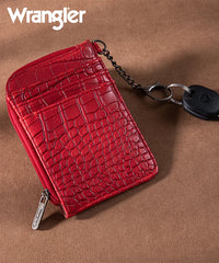 Wrangler All-over Aztec Print Mini Zip Card Case