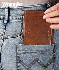 Wrangler All-over Aztec Print Mini Zip Card Case
