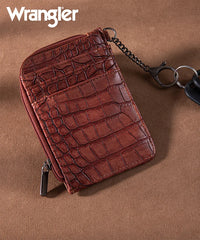 Wrangler All-over Aztec Print Mini Zip Card Case