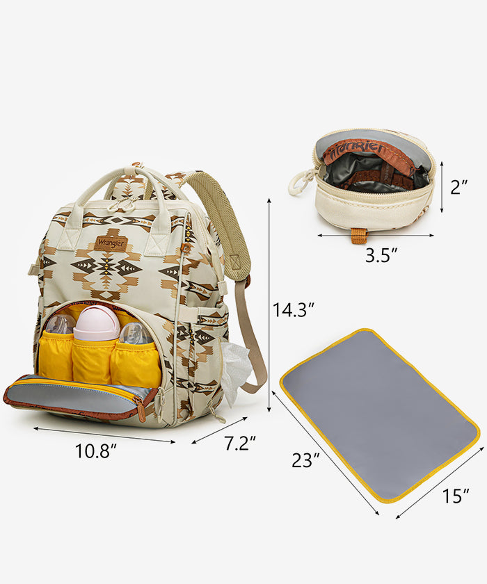 Wrangler backpack diaper bags