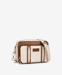 Wrangler Whipstitch Leather Crossbody Purse