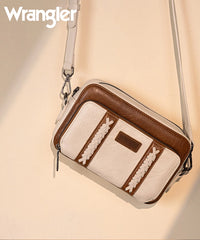 Wrangler Whipstitch Leather Crossbody Purse