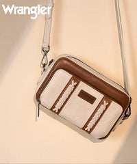 Wrangler Whipstitch Leather Crossbody Purse