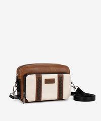 Wrangler Whipstitch Leather Crossbody Purse