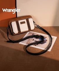 Wrangler Whipstitch Leather Crossbody Purse
