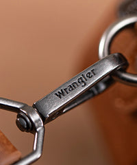 Wrangler Whipstitch Leather Crossbody Purse
