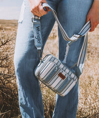 Wrangler Striped Crossbody Purse