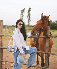 Wrangler Striped Crossbody Purse