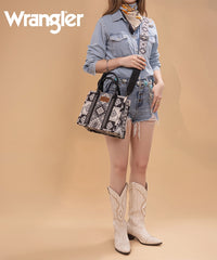 Wrangler Aztec Pattern Dual Sided Print Tote Bag