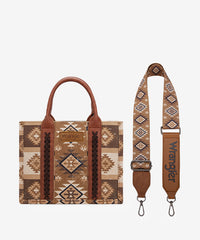 Wrangler Aztec Pattern Dual Sided Print Tote Bag