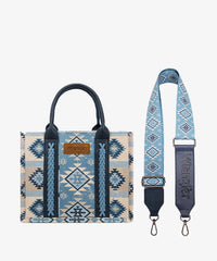 Wrangler Aztec Pattern Dual Sided Print Tote Bag