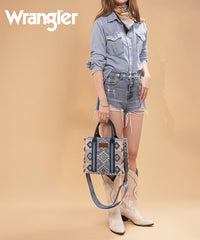 Wrangler Aztec Pattern Dual Sided Print Tote Bag