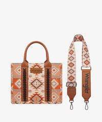 Wrangler Aztec Pattern Dual Sided Print Tote Bag