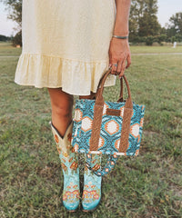 Wrangler Dual Sided Print Canvas Tote Bag