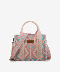 Wrangler All-Over Aztec Print Canvas Tote Bag