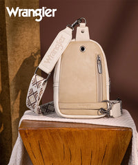 Wrangler Aztec Embroidered Whipstitch Sling Bag