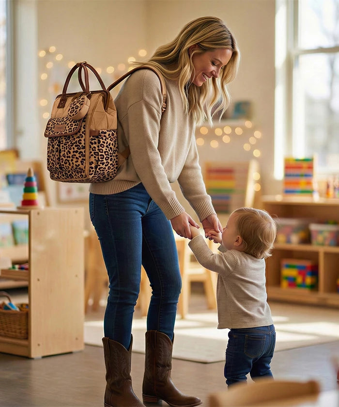 Wrangler Leopard Print Diaper Bag in /LP-BR