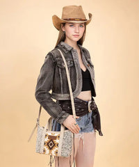 Wrangler Aztec Printed Crossbody Bag