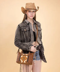 Wrangler Aztec Printed Crossbody Bag