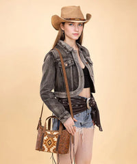 Wrangler Aztec Printed Crossbody Bag