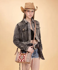 Wrangler Aztec Printed Crossbody Bag