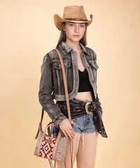 Wrangler Aztec Printed Crossbody Bag