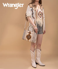 Wrangler Tooled Aztec Knitted Concealed Carry Tote Set