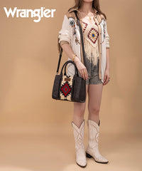 Wrangler Tooled Aztec Knitted Concealed Carry Tote Set