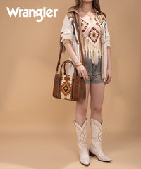 Wrangler Tooled Aztec Knitted Concealed Carry Tote Set