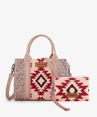 Wrangler Tooled Aztec Knitted Concealed Carry Tote Set