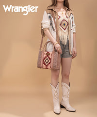 Wrangler Tooled Aztec Knitted Concealed Carry Tote Set
