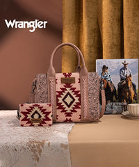 Wrangler Tooled Aztec Knitted Concealed Carry Tote Set