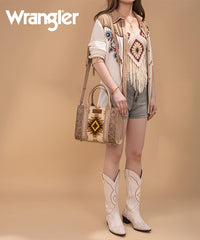 Wrangler Tooled Aztec Knitted Concealed Carry Tote Set