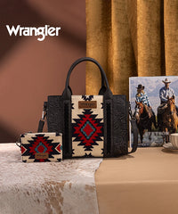 Wrangler Tooled Aztec Knitted Concealed Carry Tote Set