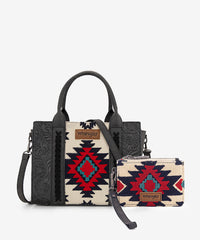 Wrangler Tooled Aztec Knitted Concealed Carry Tote Set