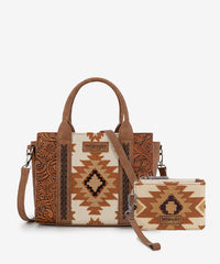Wrangler Tooled Aztec Knitted Concealed Carry Tote Set