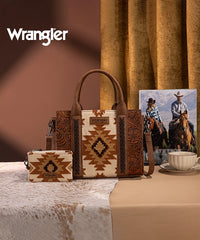 Wrangler Tooled Aztec Knitted Concealed Carry Tote Set